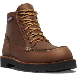 Danner Men's Bull Run GORE-TEX® 6" Steel Toe Waterproof Work Boot - Tobacco - 15593