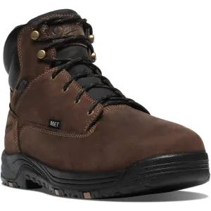 Danner Men's Caliper 6" Aluminum Toe Waterproof Metguard Work Boot - Brown - 19461