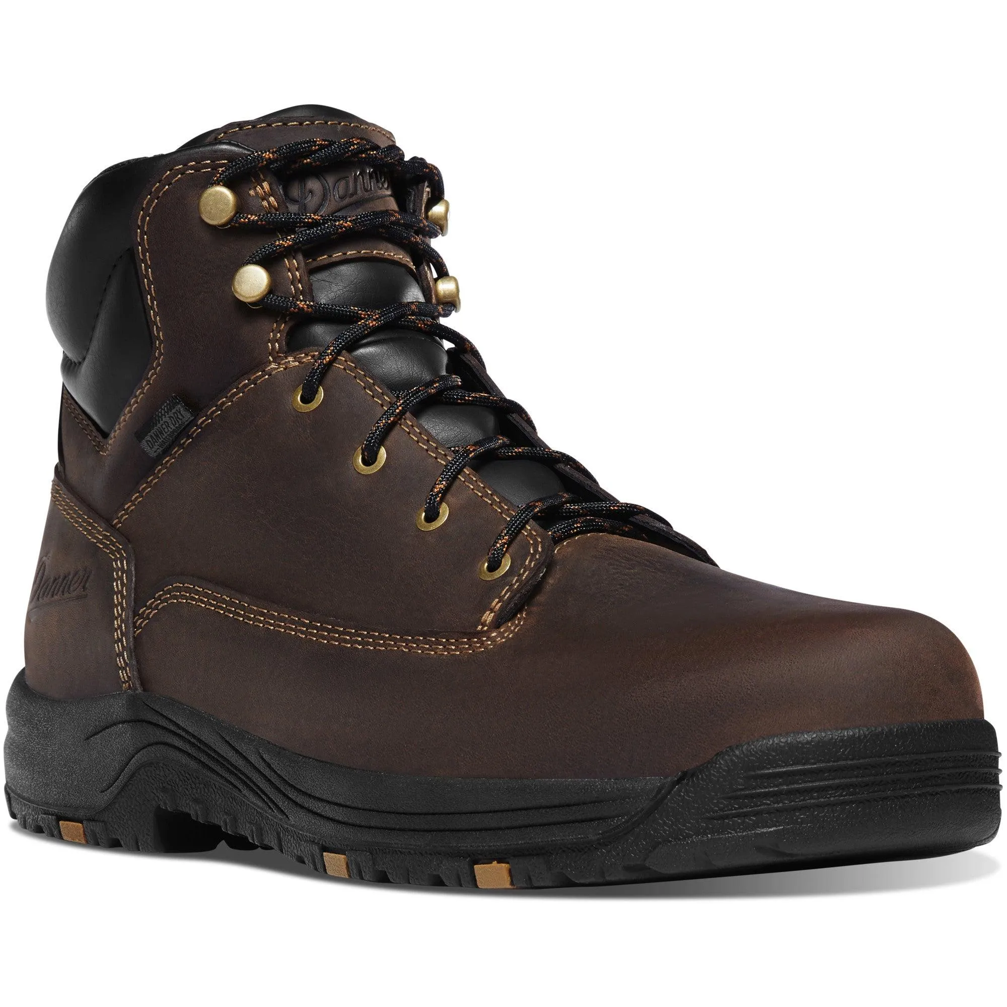 Danner Men's Caliper 6" Brown Waterproof And Slip Resistant Work Boots 19452