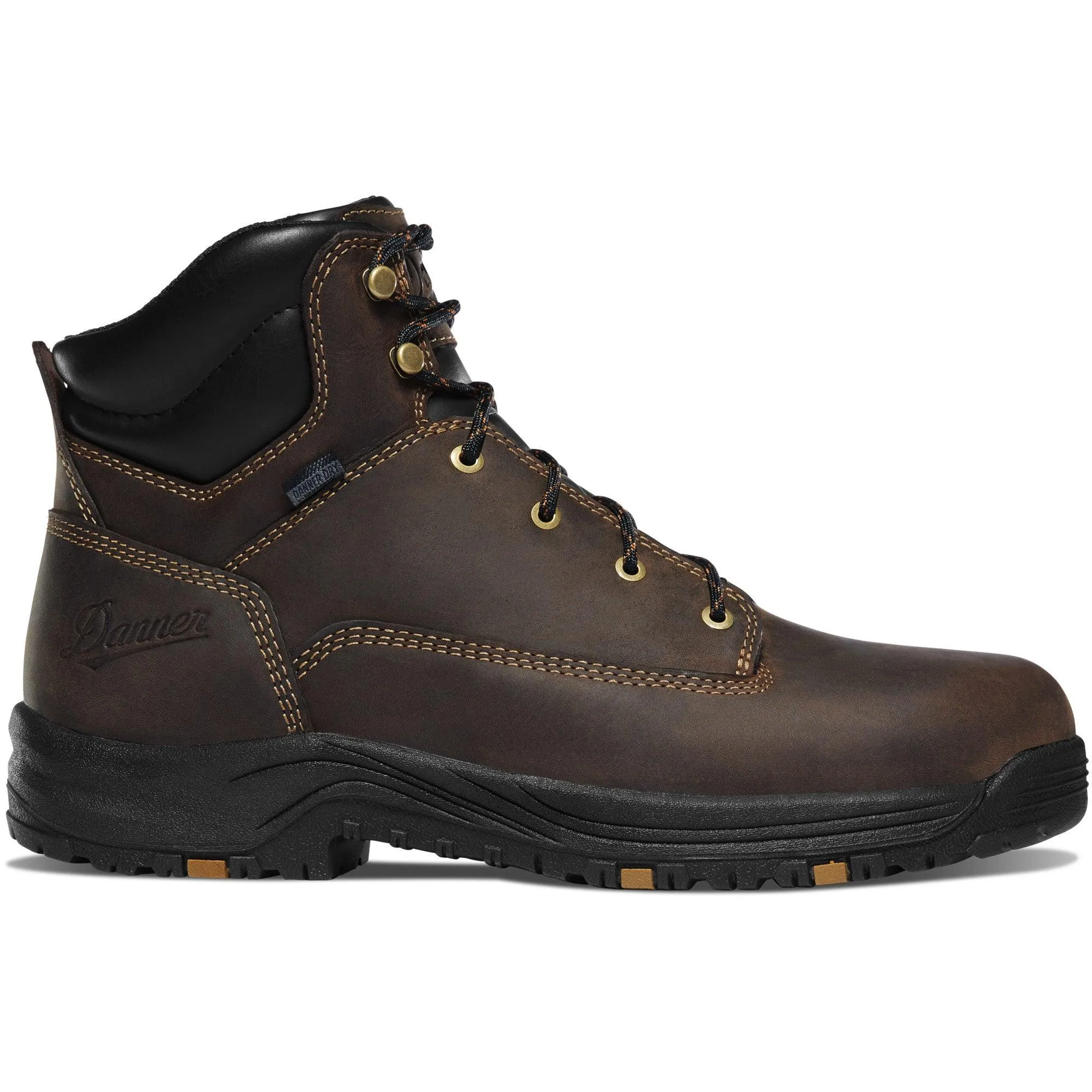 Danner Men's Caliper 6" Brown Waterproof And Slip Resistant Work Boots 19452