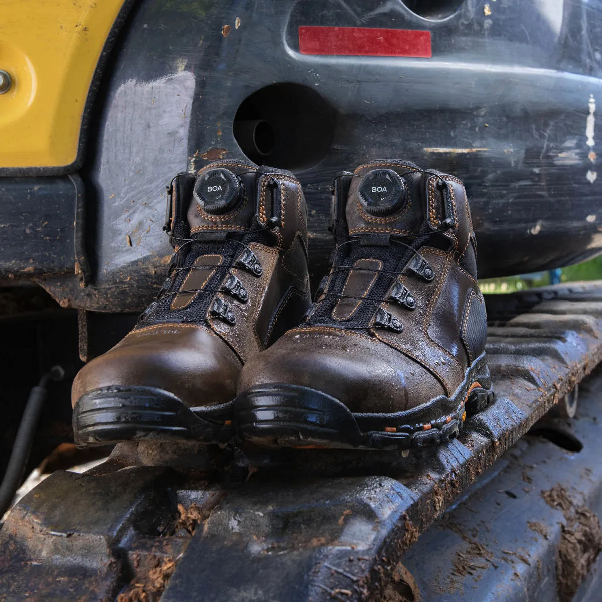 Danner Men's Caliper BOA 6" Aluminum Toe Waterproof Work Boot - Brown - 19420