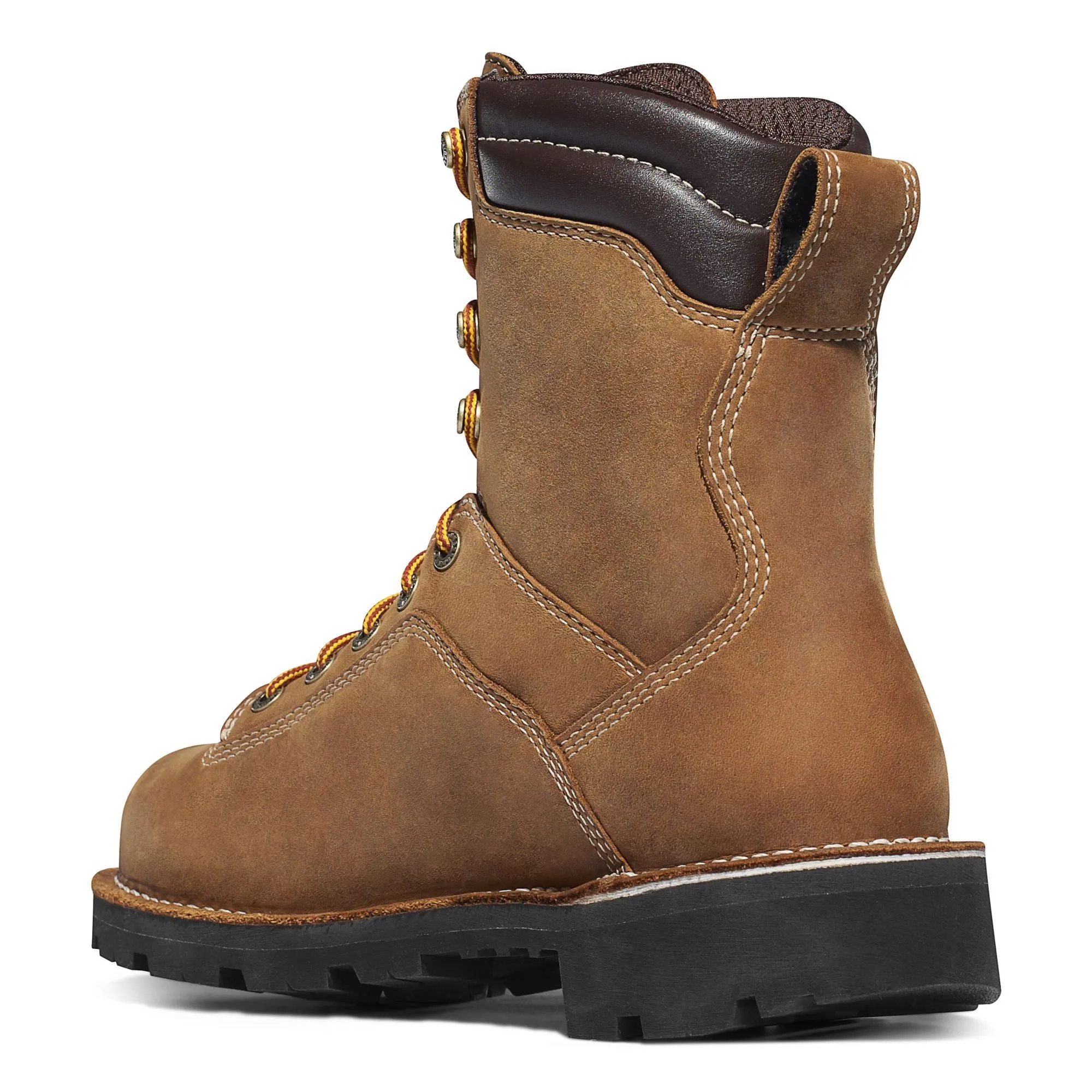 Danner Men's Quarry USA Made 8" Composite Toe Ins Waterproof Work Boot Brown 17321