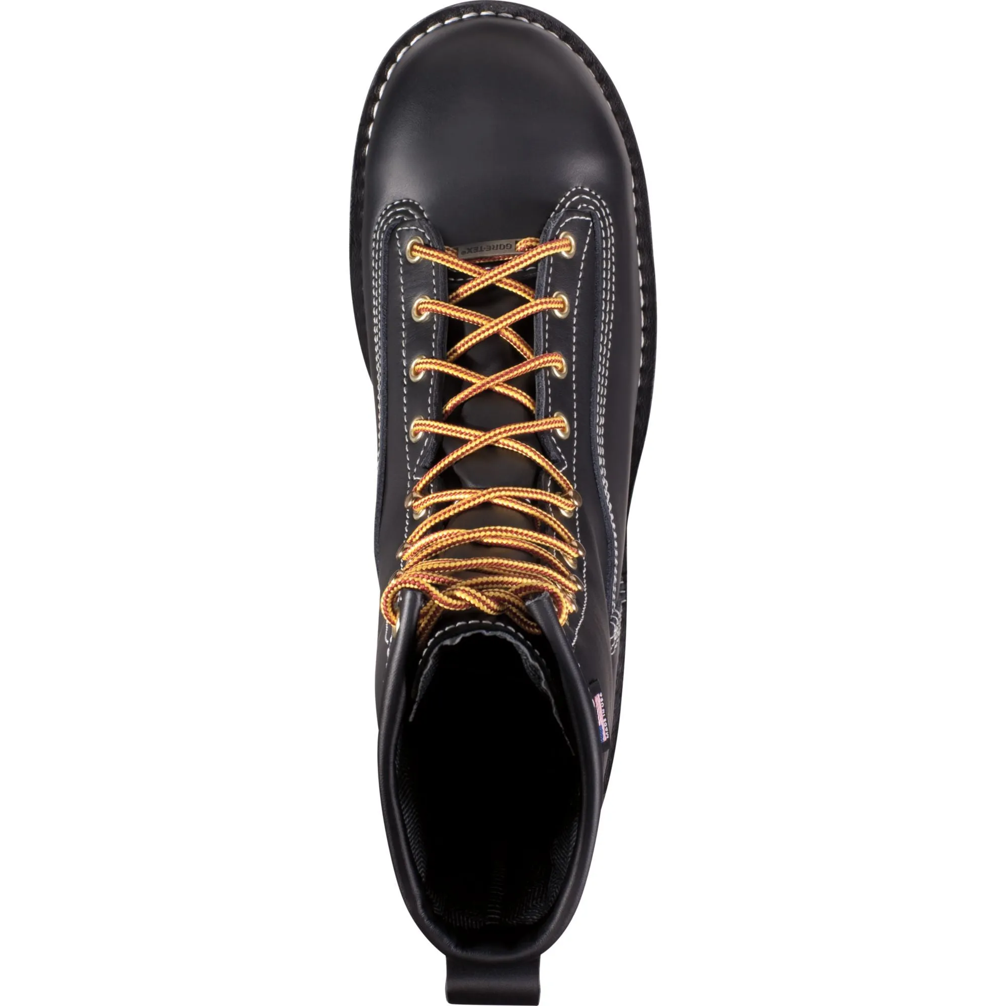 Danner Men's Rain Forest USA Made 8" Insulated Waterproof Work Boot Black 11700