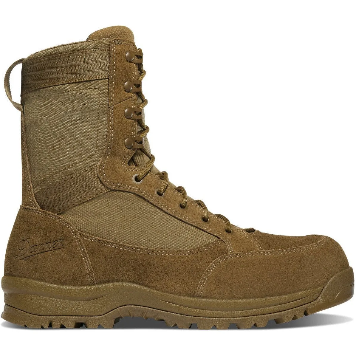 Danner Men's Tanicus 8" Composite Toe Waterproof Side Zipper 400G Military Boot -Coyote- 55325