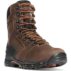 Danner Men's Vicious 8" Composite Toe Insulated Waterproof Work Boot Brown - 13874