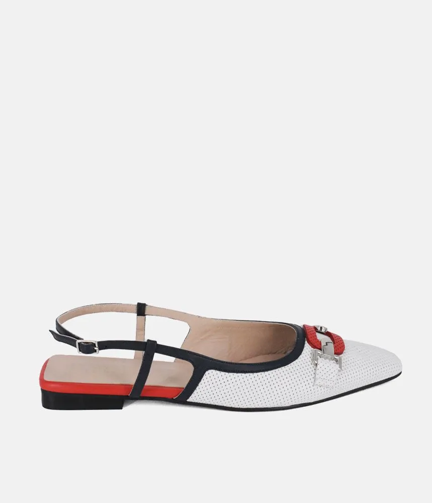 Dansi Nautical Inspired Slingback Flats