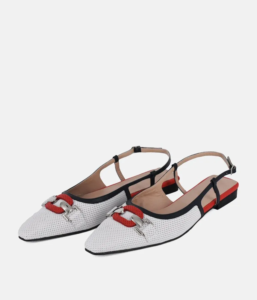 Dansi Nautical Inspired Slingback Flats