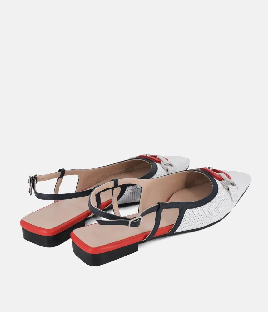 Dansi Nautical Inspired Slingback Flats