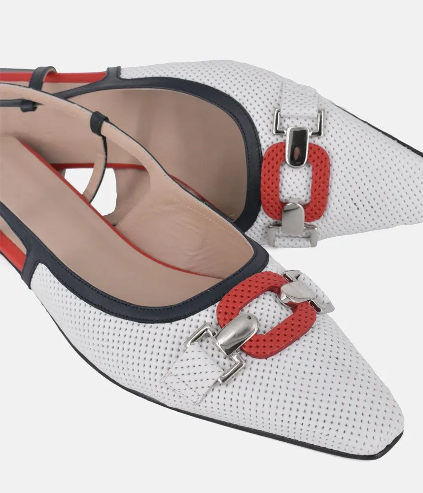 Dansi Nautical Inspired Slingback Flats