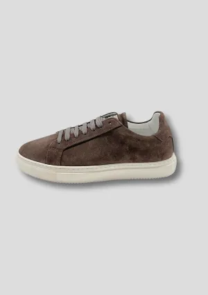 Dark Brown Suede Sneakers