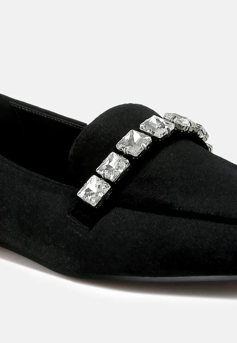 Diamante Strap Loafers By MODE