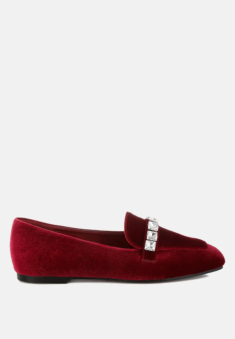Diamante Strap Loafers By MODE