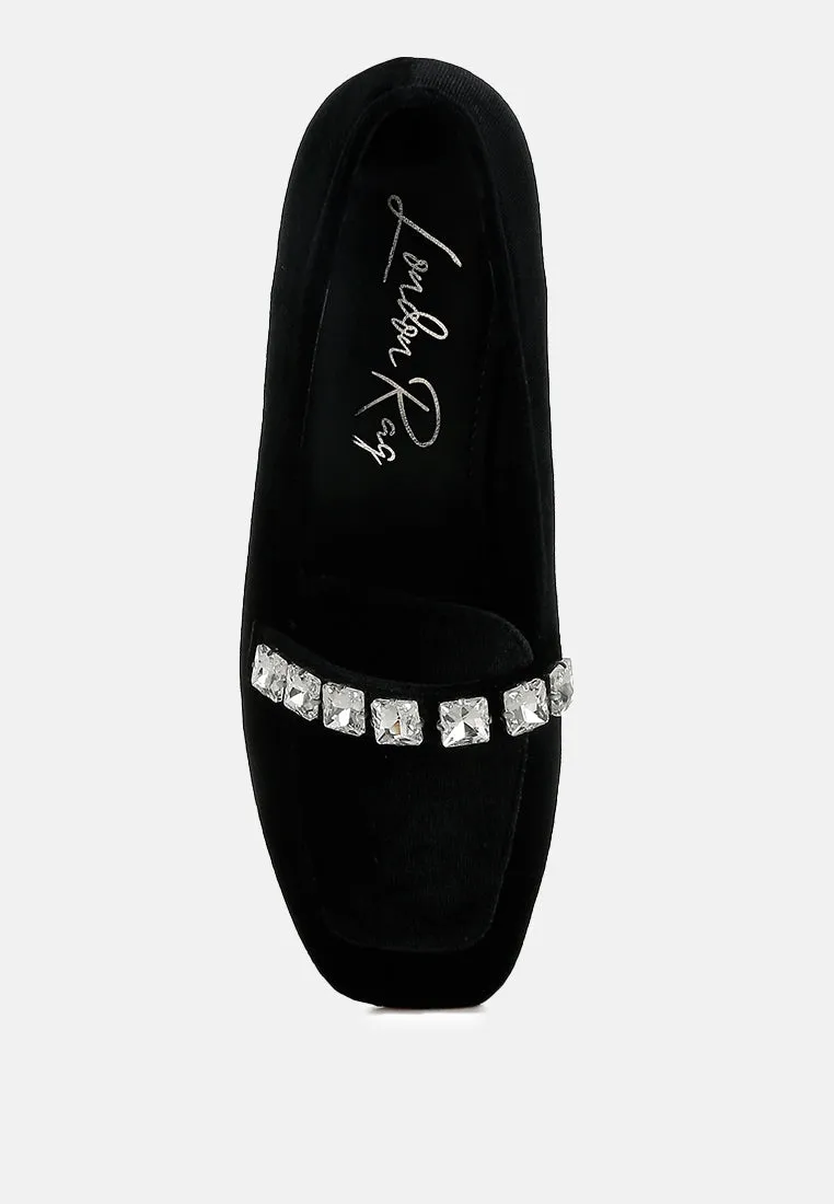 Diamante Strap Loafers By MODE
