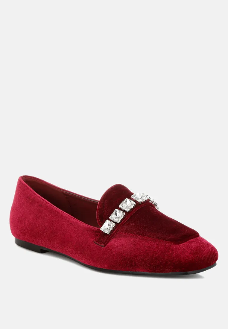 Diamante Strap Loafers By MODE