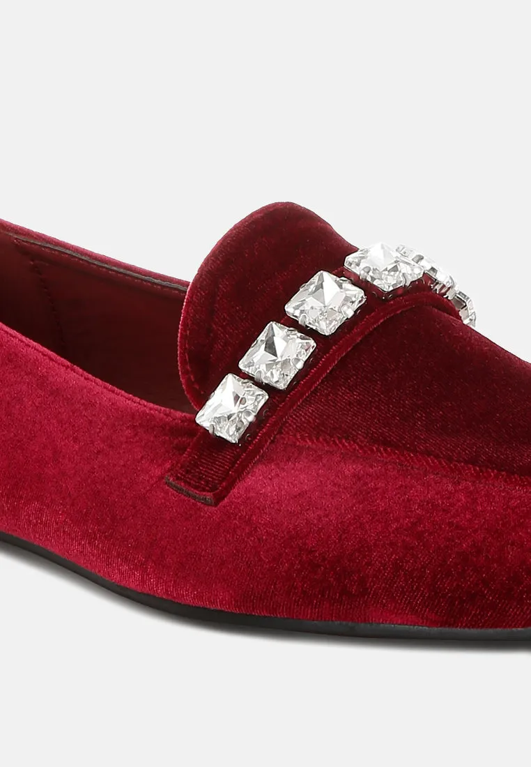 Diamante Strap Loafers By MODE
