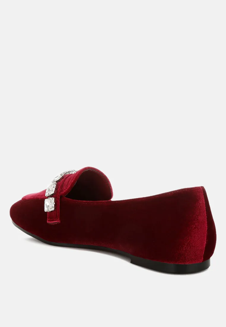 Diamante Strap Loafers By MODE