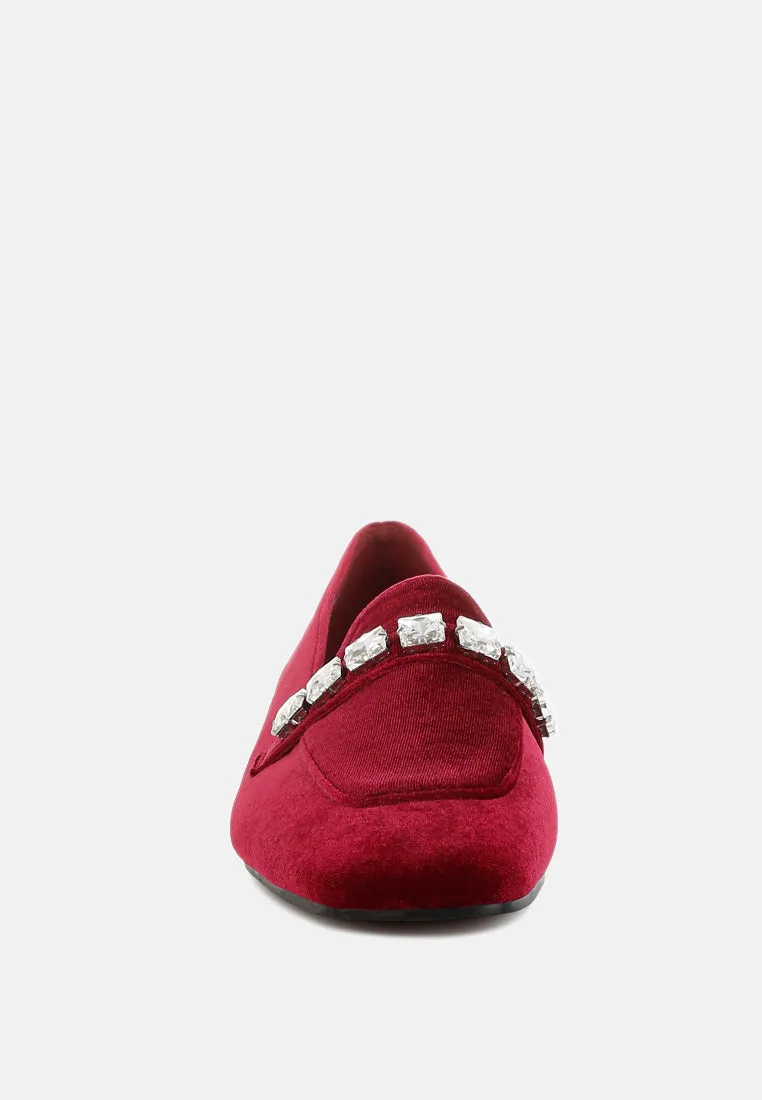 Diamante Strap Loafers By MODE