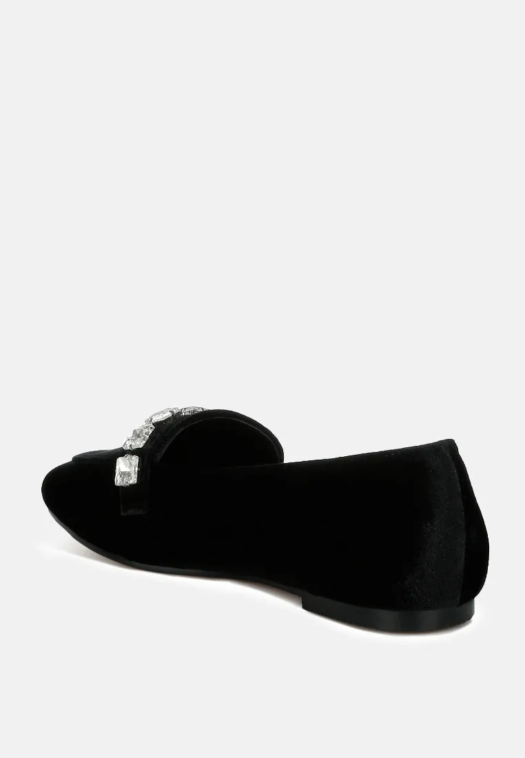 Diamante Strap Loafers By MODE
