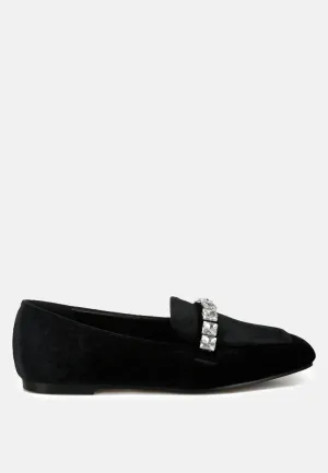 Diamante Strap Loafers By MODE