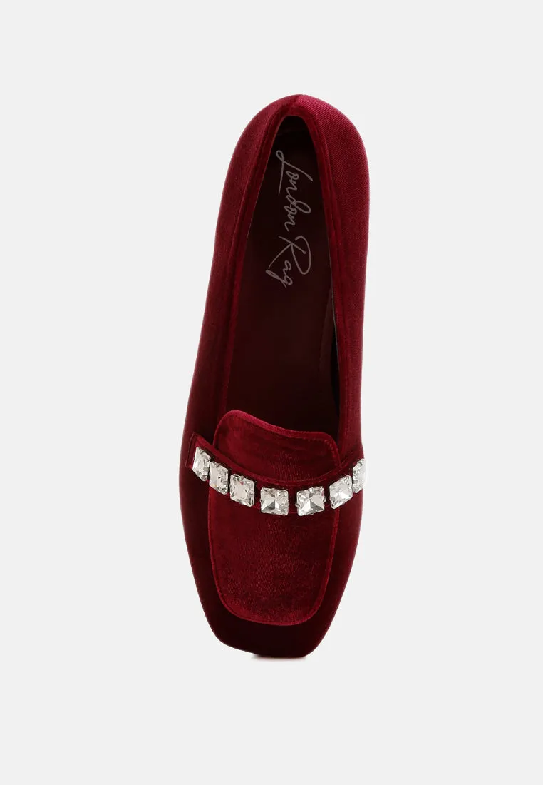 Diamante Strap Loafers By MODE
