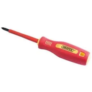 Draper Fully Insulated Soft Grip Pz Type Screwdriver, No.1 X 80Mm Dr-46533