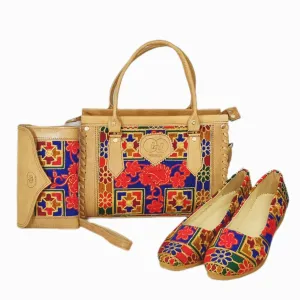 Elegant Tote and Clutch Set | Perfectly Paired with Ballet Flats Nk-217