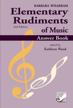 Elementary Rudiments of Music Answer Book - Discontinued