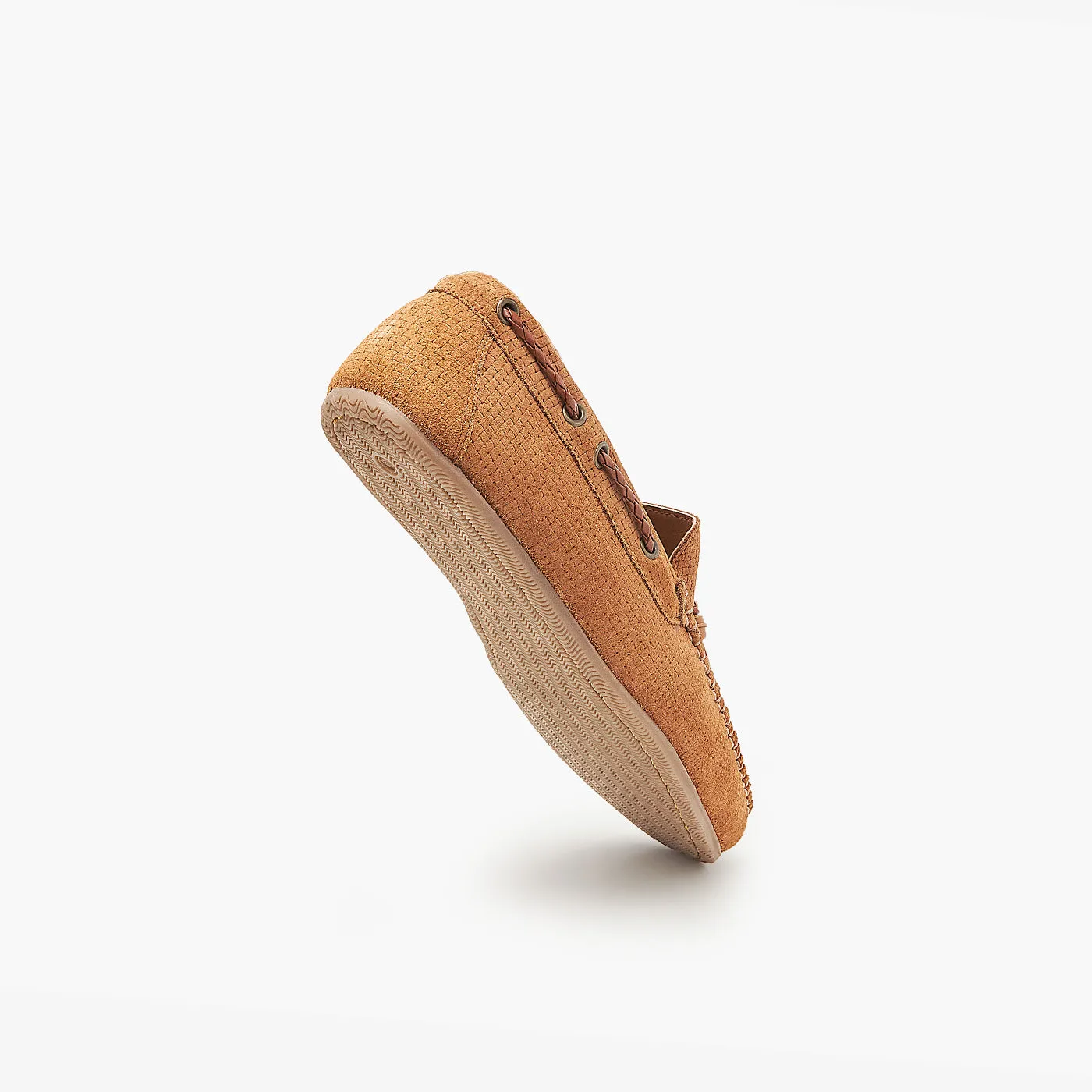 Embossed Suede Loafers