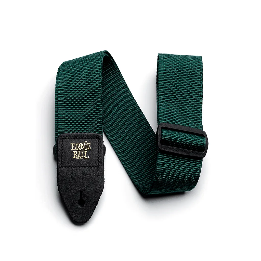 Ernie Ball Forest Green Polypro Guitar Strap Electric / Acoustic
