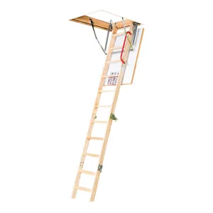 FAKRO LWK Komfort (55 x 111cm) - 3 Section Wooden Loft Ladder