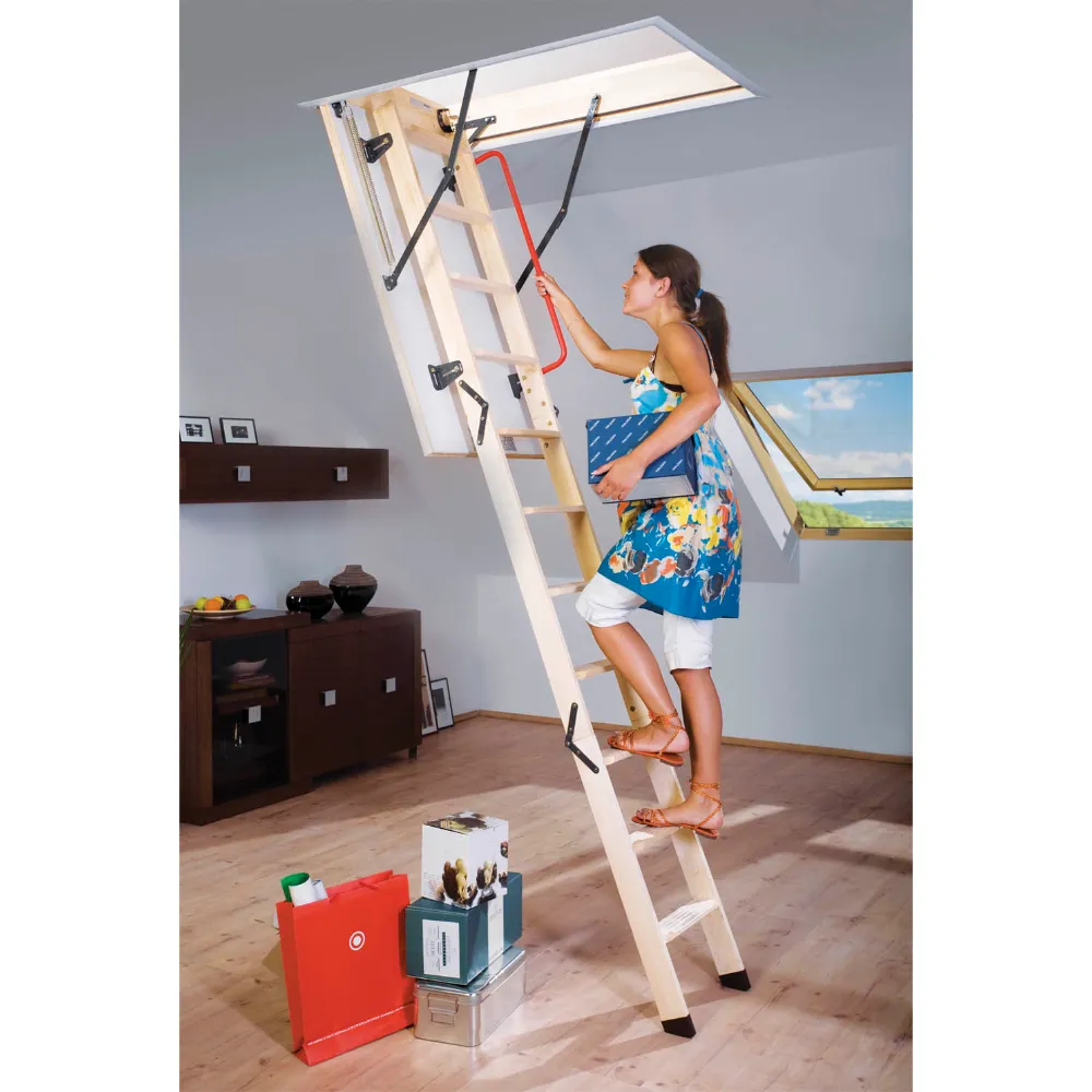 FAKRO LWK Komfort (55 x 111cm) - 3 Section Wooden Loft Ladder