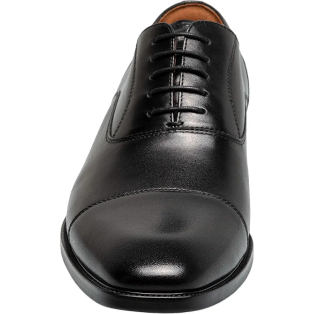 Florsheim Sorrento Black Lux Cap Toe Balmoral Oxford Men's Shoes