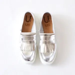FRINGE LOAFER　ALL METALLIC SILVER (TANK DOUBLE)