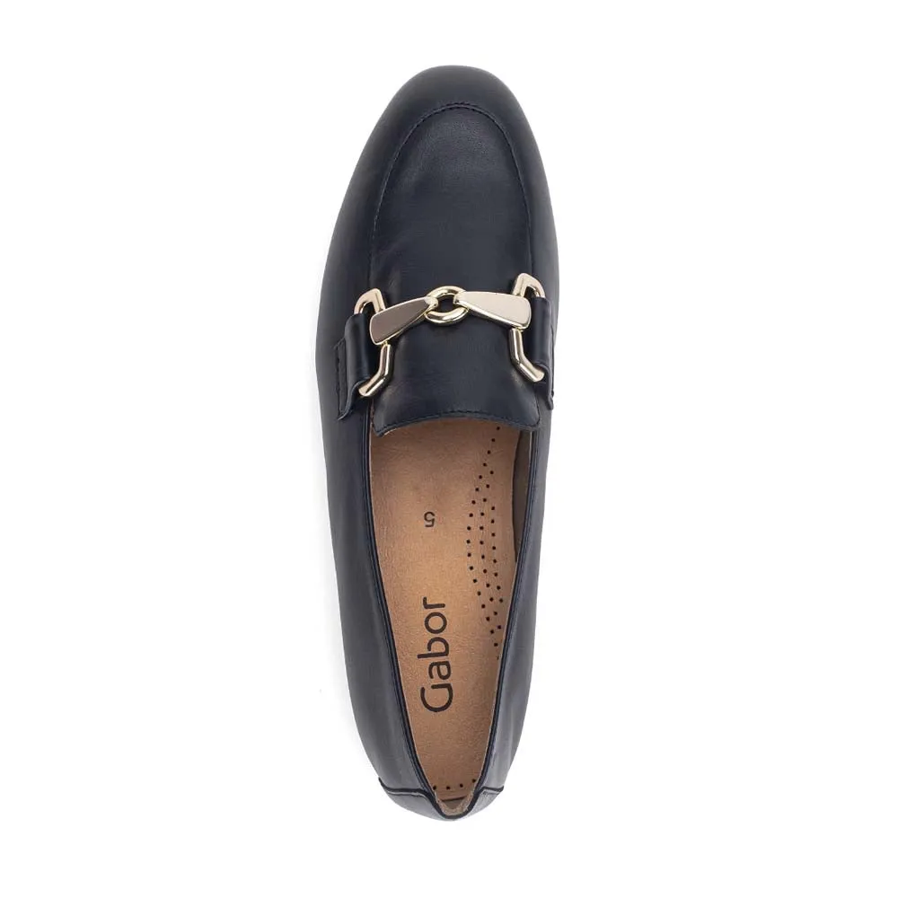 Gabor Loafer with Buckle Midnight