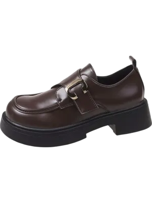 Gabriella - Oxford Platform Mary Jane Loafers