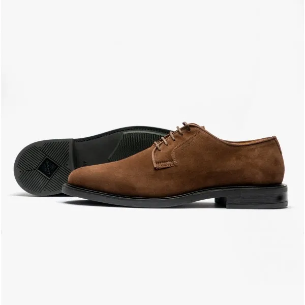 GANT ST AKRON Mens Suede Shoes Dark Brown