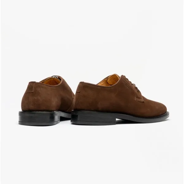 GANT ST AKRON Mens Suede Shoes Dark Brown