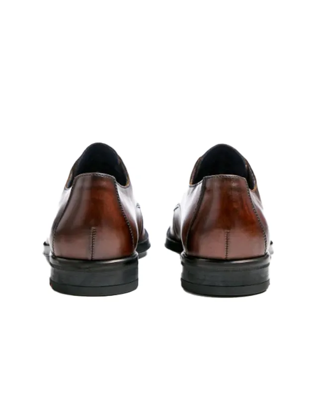 Gideon Dress Shoe in Brandy
