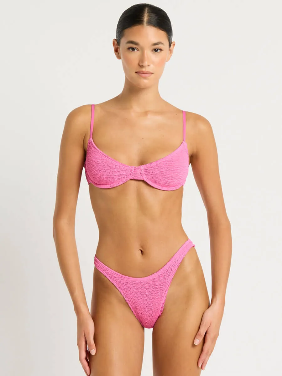 Gracie Balconette in Candy Pink Recycled