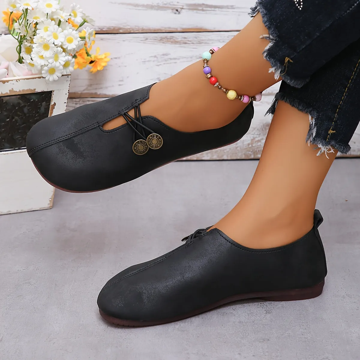 Greta | WILD LEATHER LOAFER
