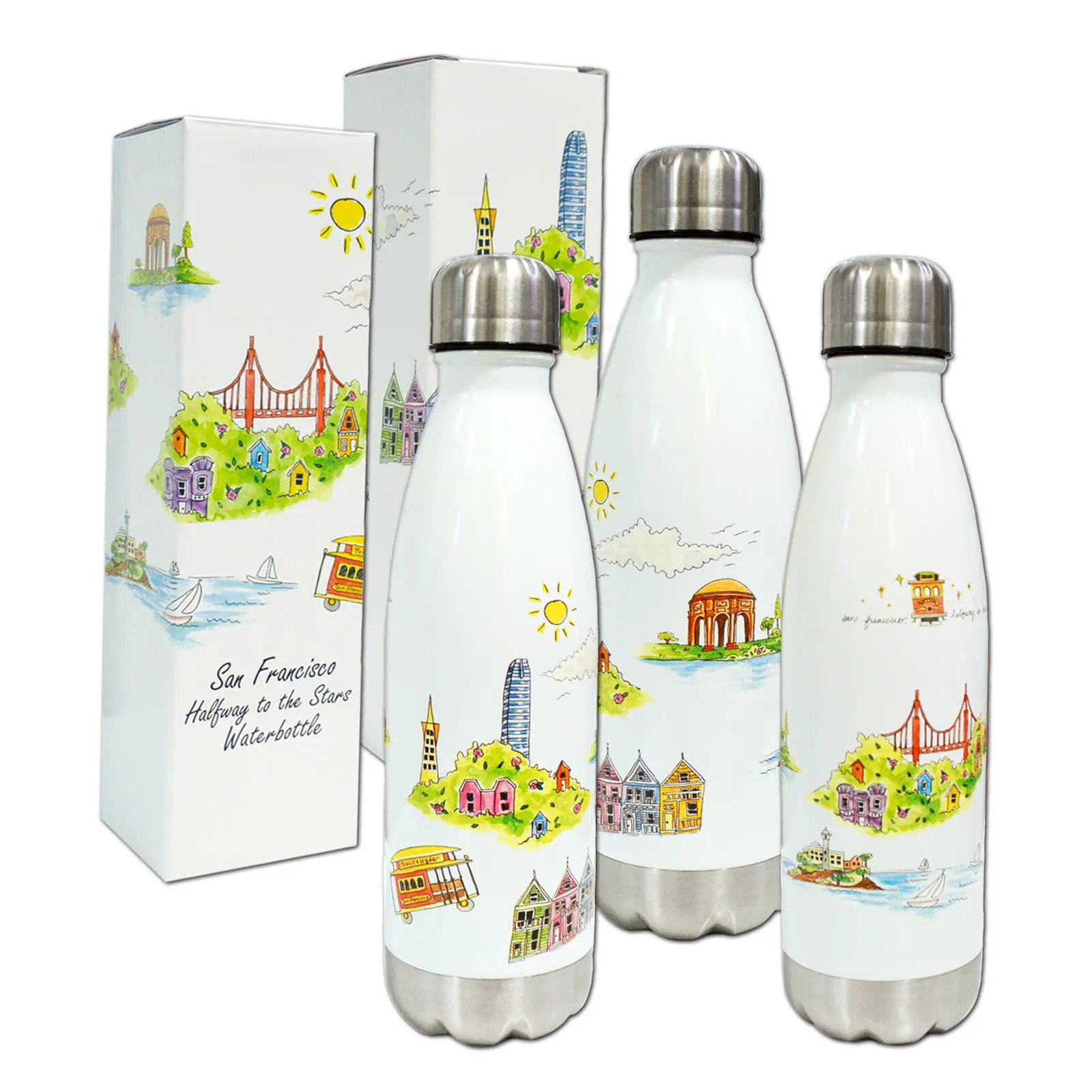 Halfway to the Stars Stainless Steel Water Bottle