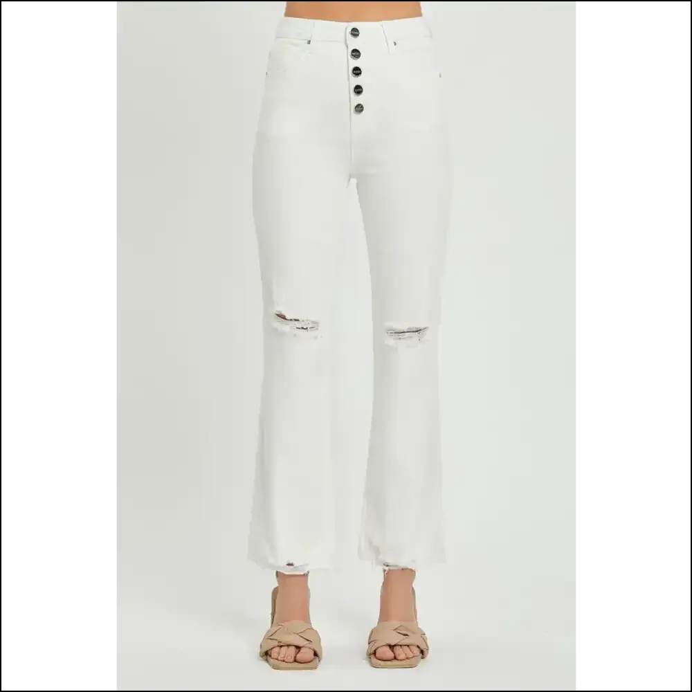 High Rise Button Fly Jeans: Because your Wardrobe Deserves a Bff! 👖💃
