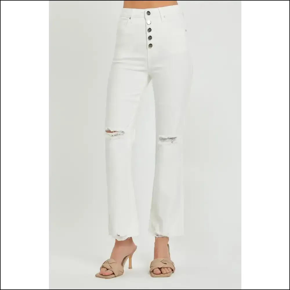 High Rise Button Fly Jeans: Because your Wardrobe Deserves a Bff! 👖💃