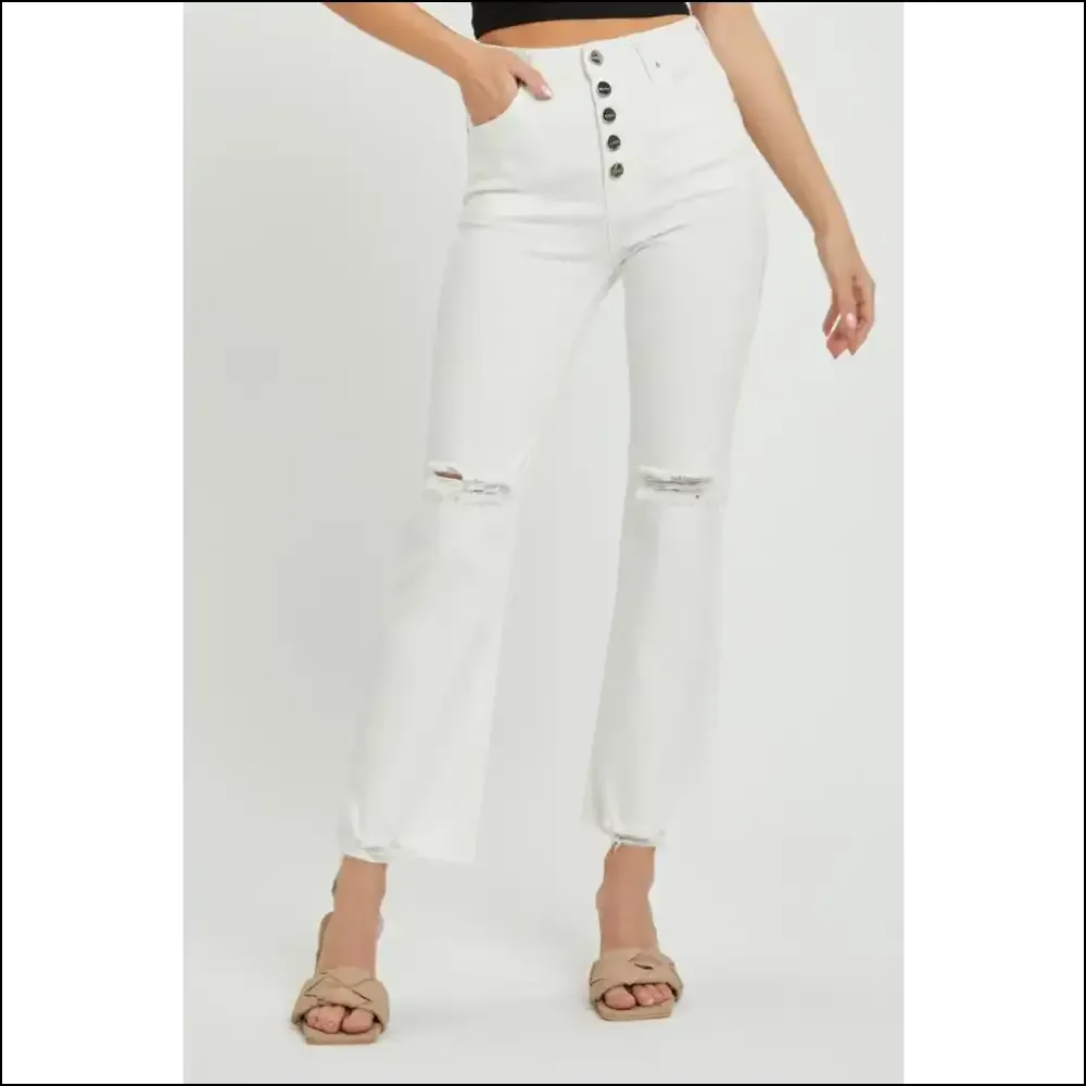 High Rise Button Fly Jeans: Because your Wardrobe Deserves a Bff! 👖💃