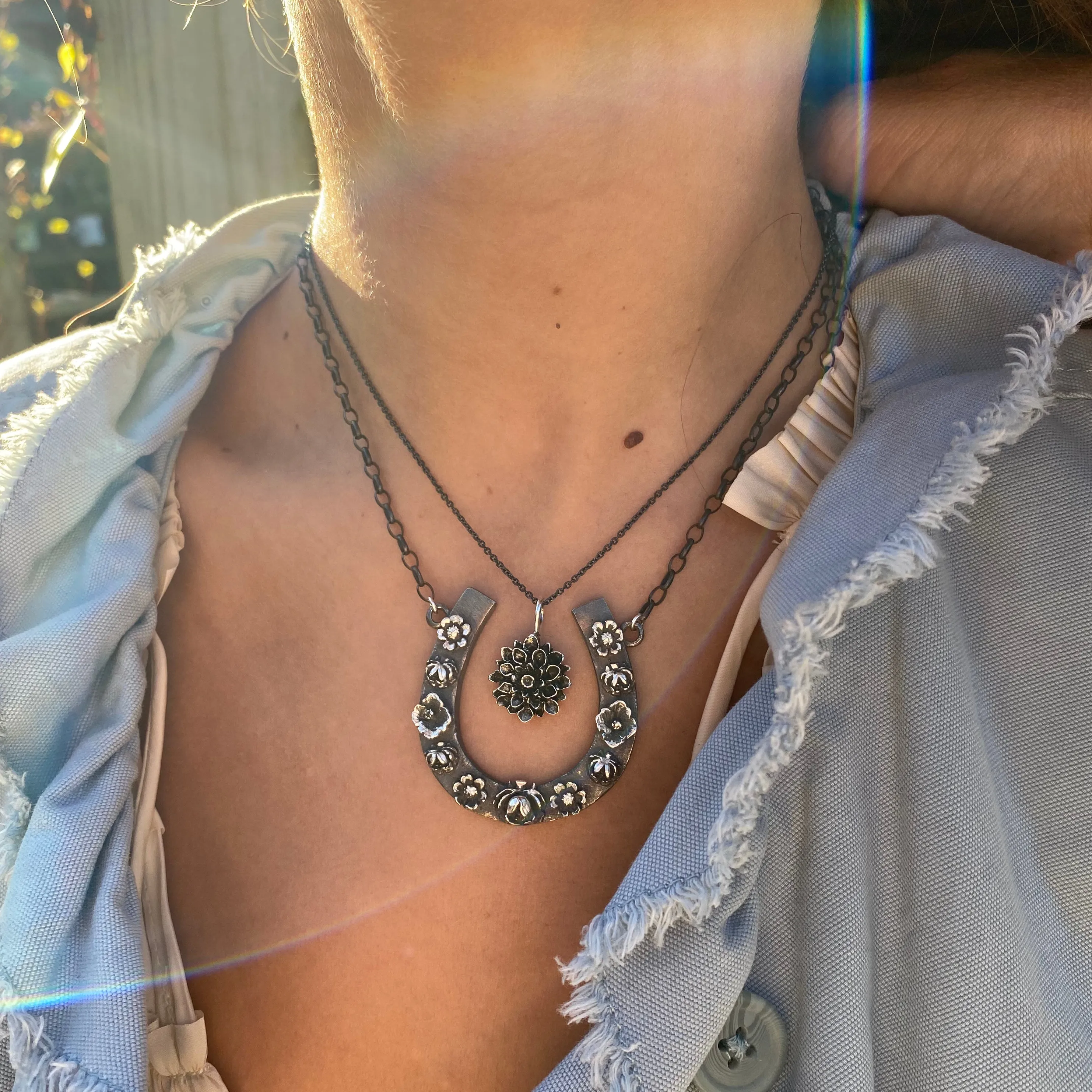 Horseshoe Pendant Necklace