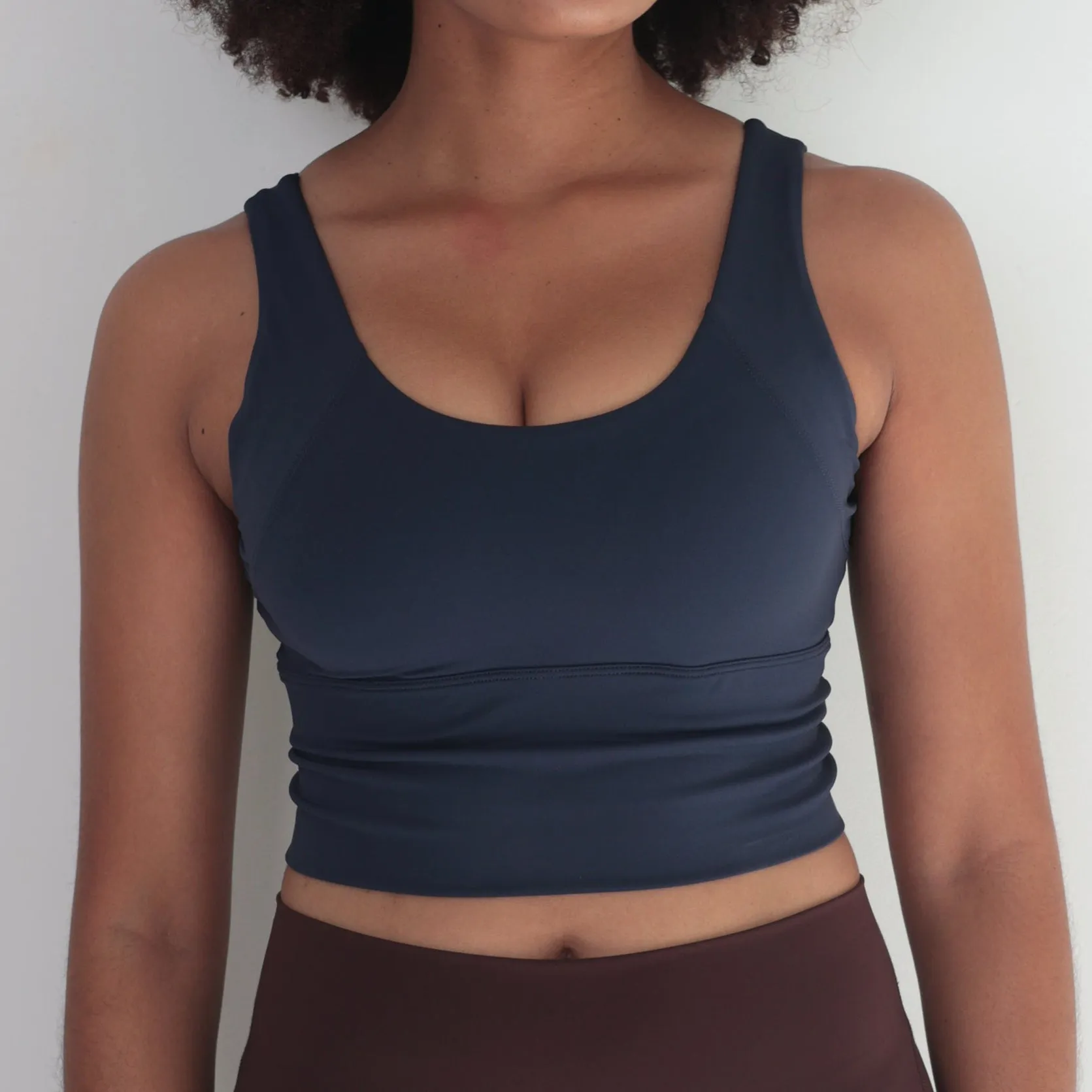 Hourglass Crop Top | Navy