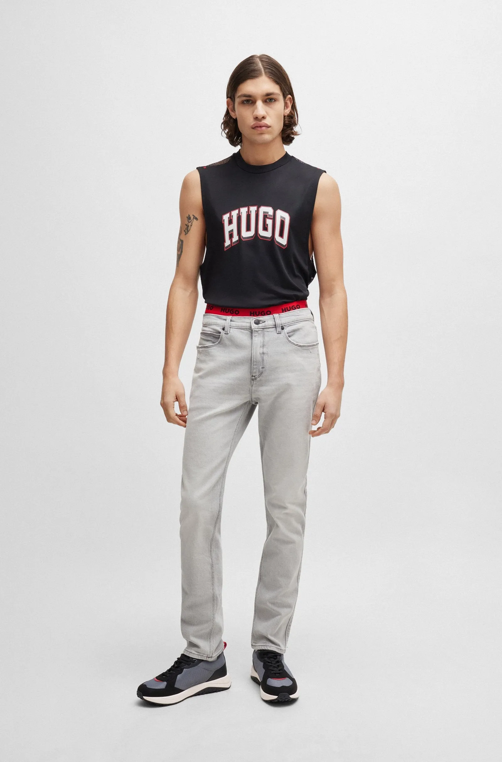 HUGO Sneakers Standard Sole in Polyester - KANE_RUNN_MFME 10260561 01-50517271