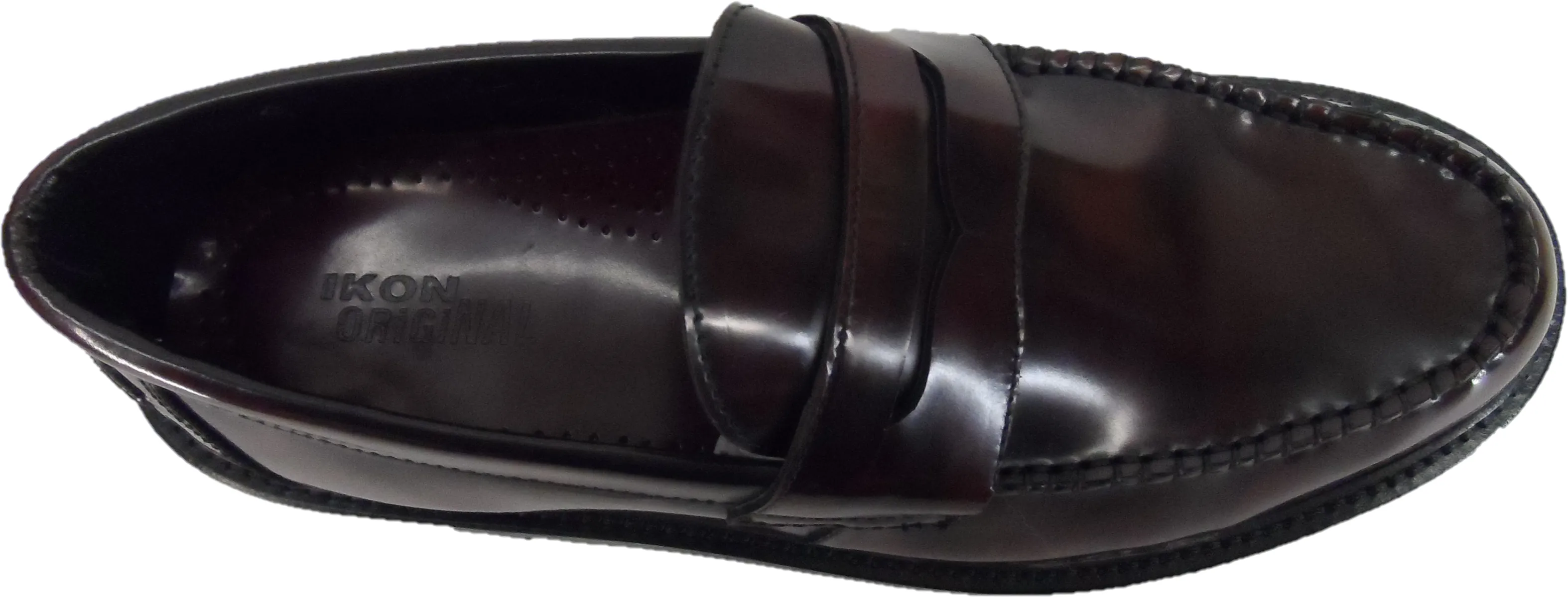 Ikon Original Oxblood Lane Penny Retro,Ska,Northern Soul Loafers