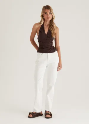 Isobel Stretch Jeans - Off White