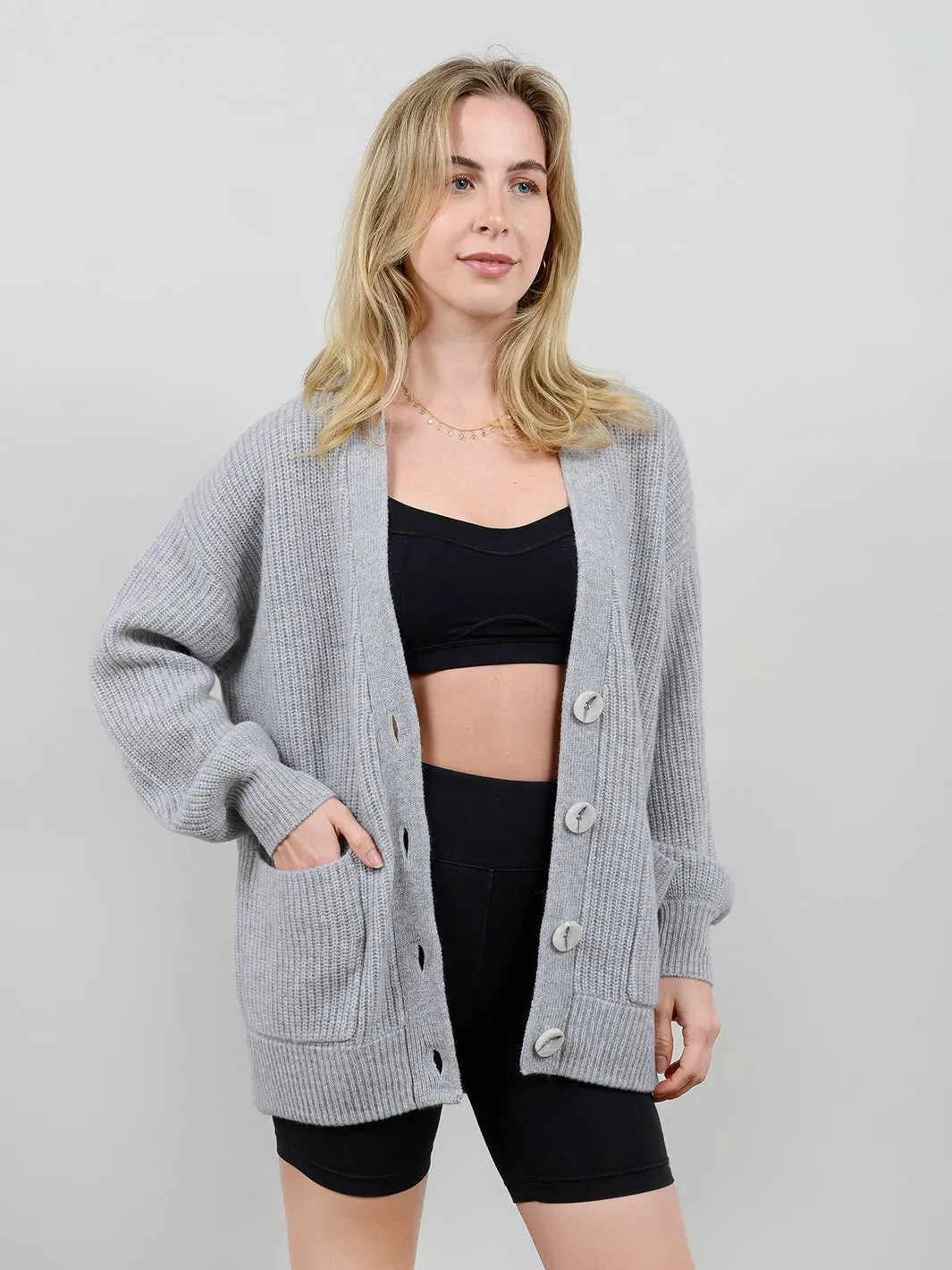 Kamira Cashmere Oversized Cardigan